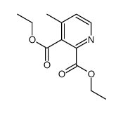 diethyl 4-methylpyridine-2,3-dicarboxylate结构式