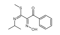 (1E,2E)-methyl 2-(hydroxyimino)-N-isopropyl-3-oxo-3-phenylpropanimidothioate Structure