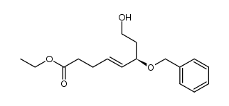 (R,E)-ethyl 6-(benzyloxy)-8-hydroxyoct-4-enoate Structure