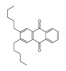 2,3-dipentylanthracene-9,10-dione结构式