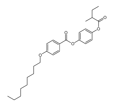 [4-(2-methylbutanoyloxy)phenyl] 4-nonoxybenzoate结构式