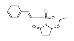 5-ethoxy-1-[(E)-2-phenylethenyl]sulfonylpyrrolidin-2-one结构式