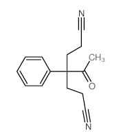 Heptanedinitrile,4-acetyl-4-phenyl- structure