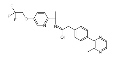 2-[4-(3-Methyl-2-pyrazinyl)phenyl]-N-{(1R)-1-[5-(2,2,2-trifluoroe thoxy)-2-pyridinyl]ethyl}acetamide picture