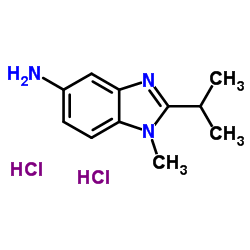 2-ISOPROPYL-1-METHYL-1 H-BENZOIMIDAZOL-5-YLAMINE DIHYDROCHLORIDE structure