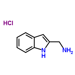 1-(1H-Indol-2-yl)methanamine hydrochloride (1:1) structure