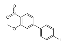 4-(4-iodophenyl)-2-methoxy-1-nitrobenzene结构式