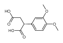 (2R)-2-(3,4-DIMETHOXYPHENYL)BUTANEDIOIC ACID结构式