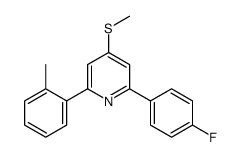 2-(4-fluorophenyl)-6-(2-methylphenyl)-4-methylsulfanylpyridine Structure