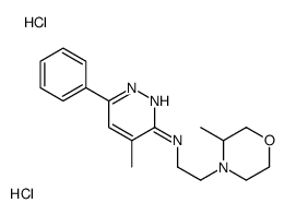 4-methyl-N-[2-(3-methylmorpholin-4-yl)ethyl]-6-phenylpyridazin-3-amine,dihydrochloride Structure