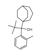 1-(bicyclo[3.2.2]nonan-1-yl)-2,2-dimethyl-1-(o-tolyl)propan-1-ol结构式
