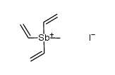 methyl-trivinyl-stibonium, iodide Structure