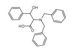2-(dibenzylamino)-3-hydroxy-3-phenylpropanoic acid Structure