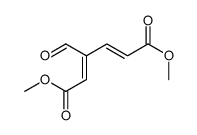 dimethyl 3-formylhexa-2,4-dienedioate Structure