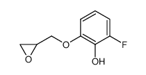 2-fluoro-6-(oxiran-2-ylmethoxy)phenol Structure