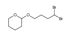 1,1-dibromo-4-(tetrahydropyran-2-yloxy)butane结构式