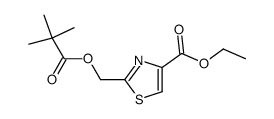 ethyl 2-(pivaloyloxymethyl)thiazole-4-carboxylate Structure