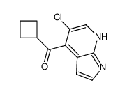 (5-氯-1H-吡咯并[2,3-B]吡啶-4-基)环丁基-甲酮结构式