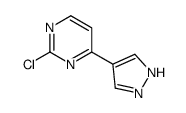 2-Chloro-4-(1H-pyrazol-4-yl)pyrimidine structure