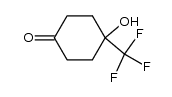 4-hydroxy-4-(trifluoromethyl)cyclohexanone结构式