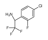 (1S)-1-(4-chloro-2-fluorophenyl)-2,2,2-trifluoroethanamine Structure