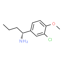 (1R)-1-(3-CHLORO-4-METHOXYPHENYL)BUTYLAMINE结构式
