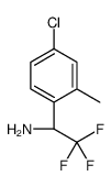 (1S)-1-(4-chloro-2-methylphenyl)-2,2,2-trifluoroethanamine结构式