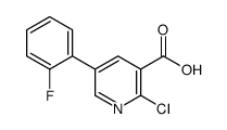 2-chloro-5-(2-fluorophenyl)pyridine-3-carboxylic acid Structure