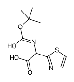 Boc-DL-(2-thiazoyl)glycine Structure