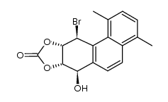 (7R,7aS,10aS,11S)-11-bromo-7-hydroxy-1,4-dimethyl-7,7a,10a,11-tetrahydrophenanthro[2,3-d][1,3]dioxol-9-one Structure
