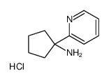1-pyridin-2-ylcyclopentan-1-amine,hydrochloride Structure