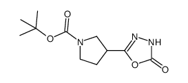 tert-butyl 3-(5-oxo-4,5-dihydro-1,3,4-oxadiazol-2-yl)pyrrolidine-1-carboxylate结构式