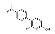 1-[4-(2-fluoro-4-hydroxyphenyl)phenyl]ethanone Structure