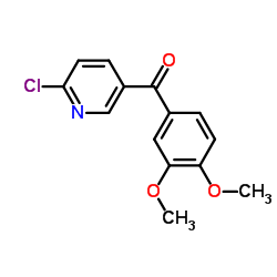 (6-Chloro-3-pyridinyl)(3,4-dimethoxyphenyl)methanone Structure