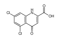 5,7-dichloro-4-oxo-1,4-dihydroquinoline-2-carboxylic acid结构式
