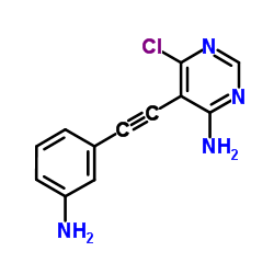 5-[(3-Aminophenyl)ethynyl]-6-chloro-4-pyrimidinamine Structure