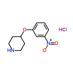 4-(3-Nitrophenoxy)piperidine hydrochloride (1:1) structure