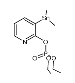 diethyl 3-(trimethylstannyl)pyridin-2-yl phosphate结构式