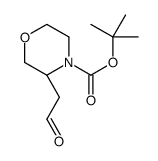 (S)-N-BOC-3-(2-OXO-ETHYL)-MORPHOLINE Structure