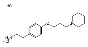 1-[4-(3-piperidin-1-ylpropoxy)phenyl]propan-2-amine,dihydrochloride Structure