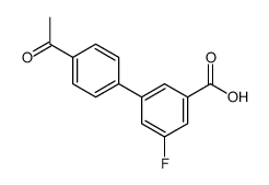 3-(4-acetylphenyl)-5-fluorobenzoic acid结构式