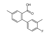 2-(4-fluoro-3-methylphenyl)-5-methylbenzoic acid Structure