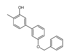 2-methyl-5-(3-phenylmethoxyphenyl)phenol Structure