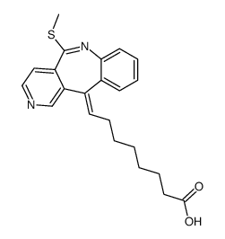 (8E)-8-(5-methylsulfanylpyrido[4,3-c][1]benzazepin-11-ylidene)octanoic acid Structure