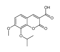 8-isopropoxy-7-methoxy-2-oxo-2H-chromene-3-carboxylic acid结构式