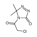 3H-1,2,4-Triazol-3-one, 4-(chloroacetyl)-4,5-dihydro-5,5-dimethyl- (9CI)结构式