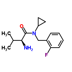 N-Cyclopropyl-N-(2-fluorobenzyl)-L-valinamide结构式