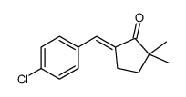 (E)-5[(4-chlorophenyl)methylene]-2,2-dimethylcyclopentanone Structure