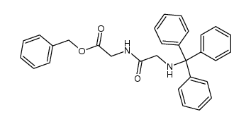 N-(N'-triphenylmethylglycyl)glycine benzyl ester结构式