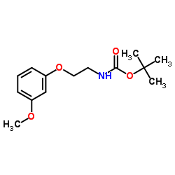 2-Methyl-2-propanyl [2-(3-methoxyphenoxy)ethyl]carbamate Structure